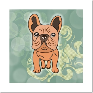 Cute puppy french bulldog Posters and Art